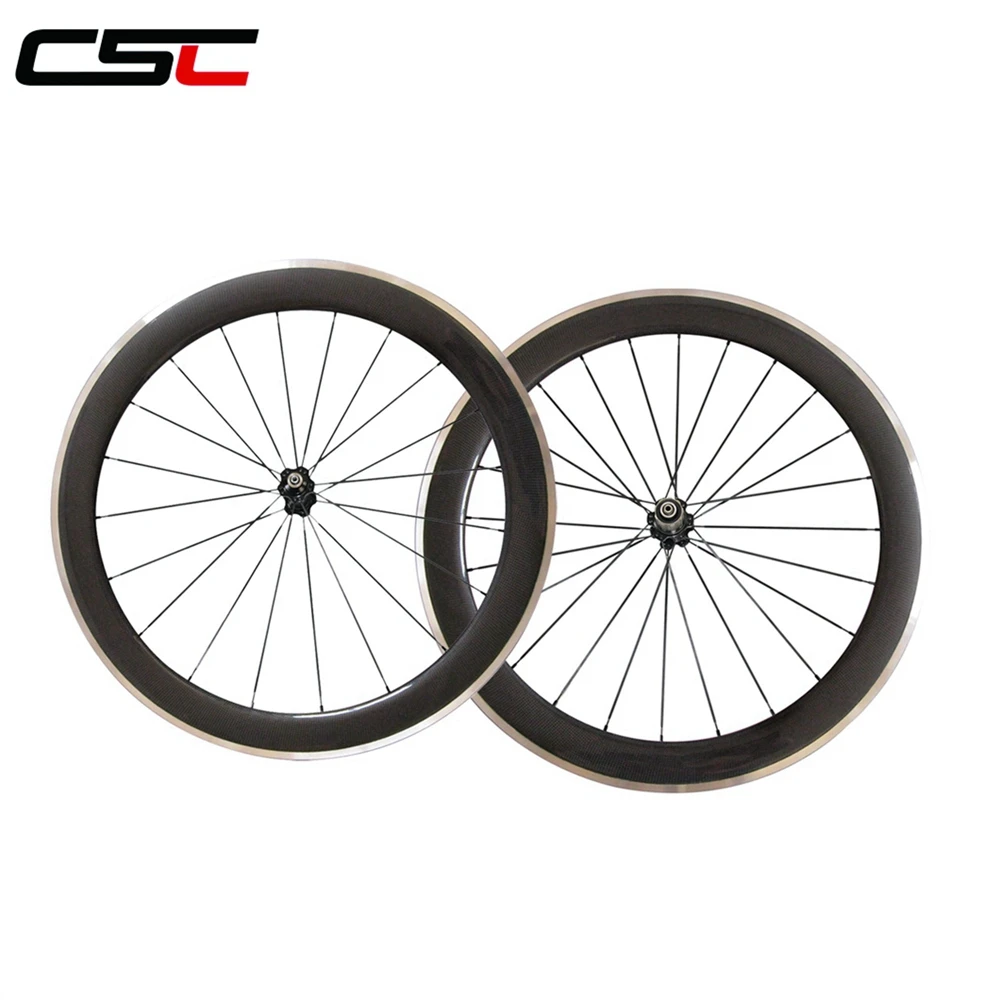 Клинчерные Углеродные велосипедные колеса с легированной тормозной дорожкой