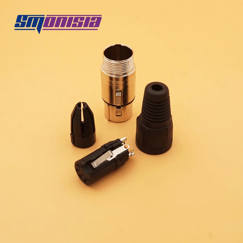 Smonвам 10 шт./лот 3/4/5 Pin XLR аудио Кабельный соединитель микрофонная панель крепление