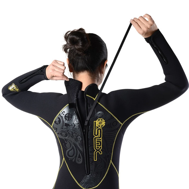 Неопреновый цельный гидрокостюм бренда Slinx 5 мм Женский костюм для подводного