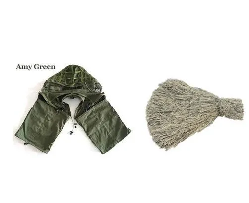 Green Desert Армейские фанаты, уличная стрельба, тренировочная снайперская униформа для мужчин и женщин, для поля CS, охоты, наблюдения за птицами, камуфляжный костюм - Цвет: Green Desert
