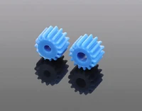 10 pcslot 2 33 17mm pore 15 tooth blue plastic shaft gear diy toys parts free shipping russia