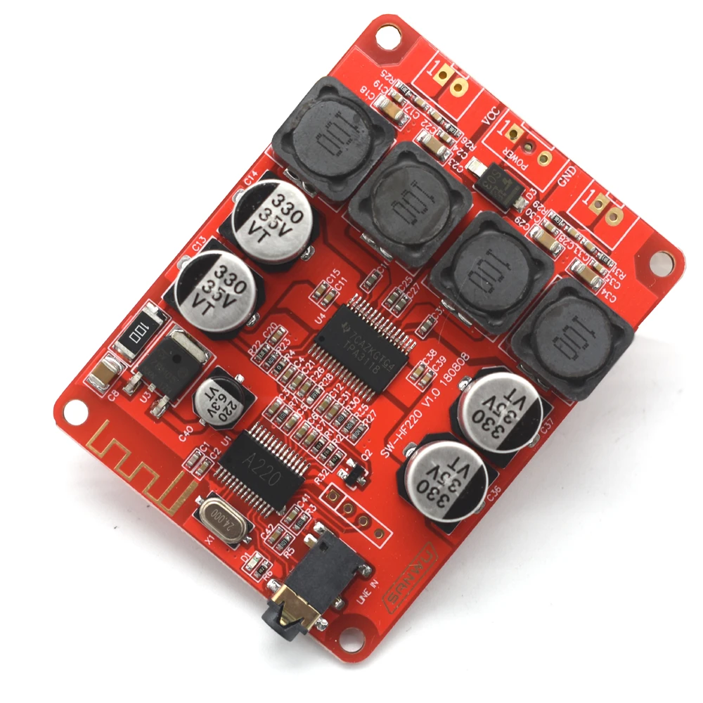 Lusya TPA3118 Bluetooth 5,0 стерео приемник Цифровой усилитель доска 30 Вт+ 30 Вт для 4-8ohm динамик 8~ 26VDC G3-011