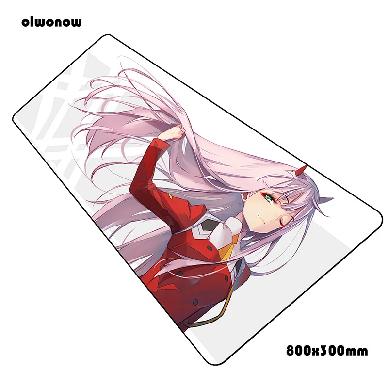 Size 800x300x2mm Коврик для мыши darling in the franxx, 800x300x2 мм, очаровательные коврики для компьютерной мыши, игровые аксессуары, HD Коврик для мыши с узором, игры для геймеров - Цвет: Size 800x300x2mm
