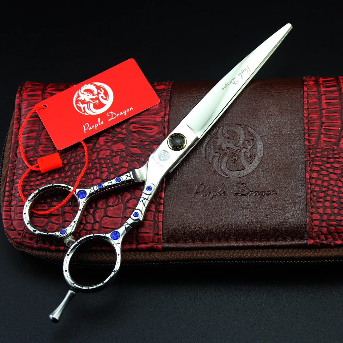 7 дюймов изогнутые плоские лезвия профессиональные ножницы для волос