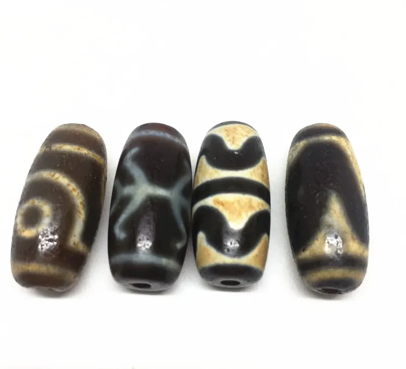 4 шт./лот бусины из натурального агата тибетского амулета для изготовления