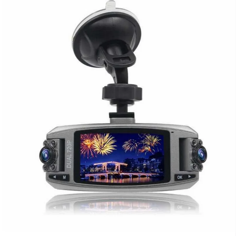 720P двойная Камера объективами с 2 7 &quotЖК-дисплей двойной Запись видеорегистратор