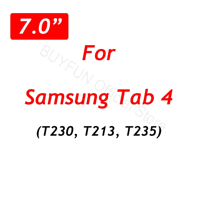For Tab 4 7.0inch Закаленное Стекло для samsung Galaxy Tab A 10,1 T580 585 A9.7 T550 555 A8.0 T350 355 планшет Экран протектор Tab4 T530 330 230 пленка - Цвет: For Tab 4 7.0inch