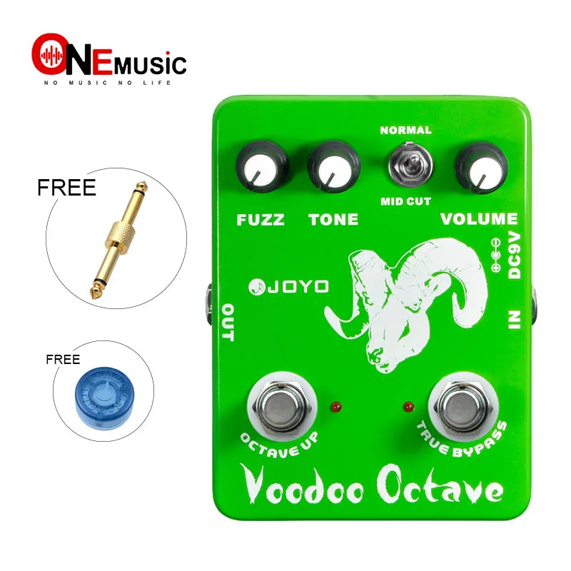 JOYO JF-12 Guitar Voodoo Octave Fuzz Effect Guitar Pedal Electric Bass Dynamic Compression Effects with pedal connector