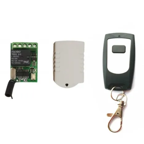 1Receiver1Remote Небольшой радиочастотный контакт реле, дистанционный переключатель, 5 В, 6 в, 7,4 В, 9 В, 12 В, 10 А, беспроводной пульт дистанционного управления, приемник RX 315433,92 - Цвет: 1Receiver1Remote