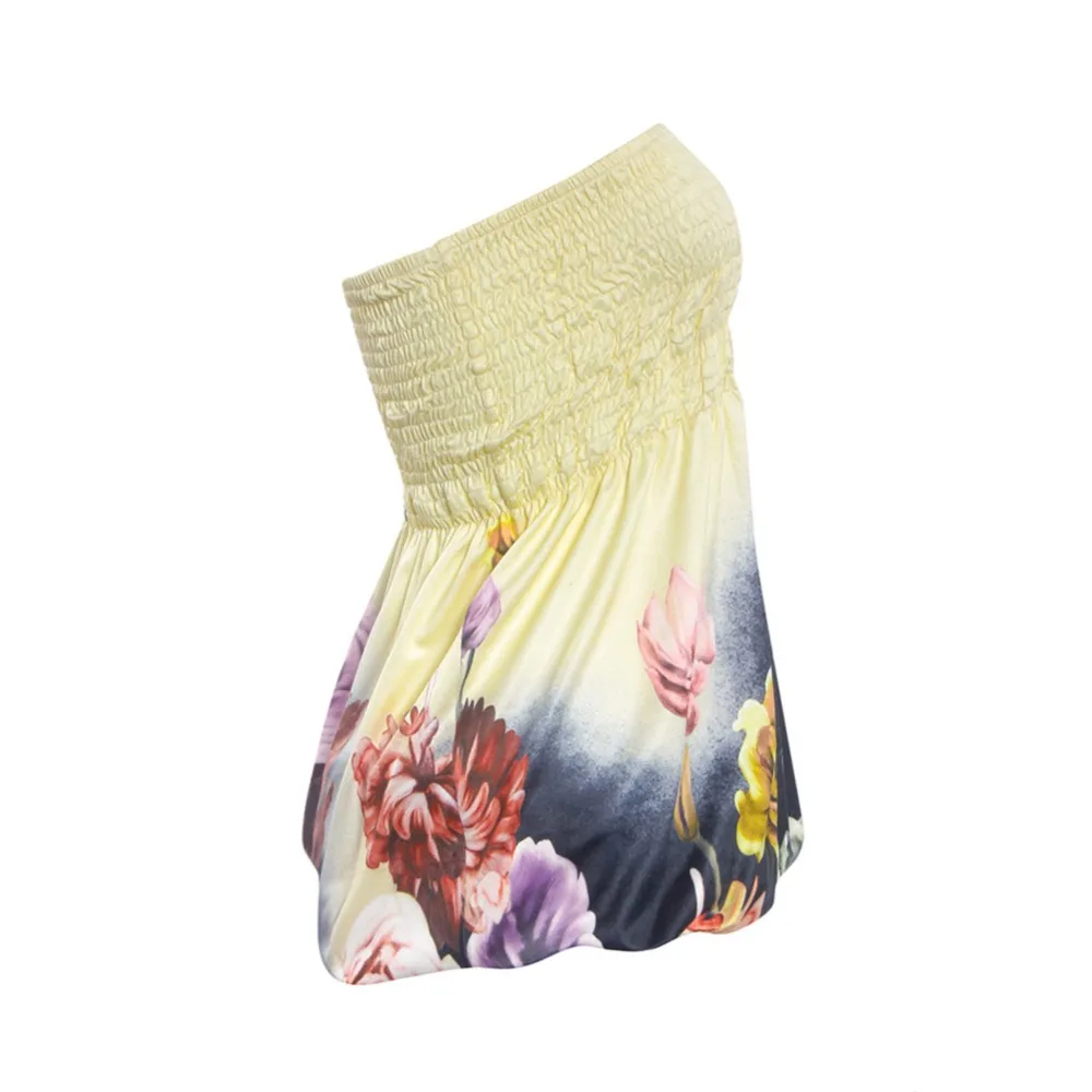 Летние женские футболки с принтом и открытыми плечами топы без рукавов вырезом