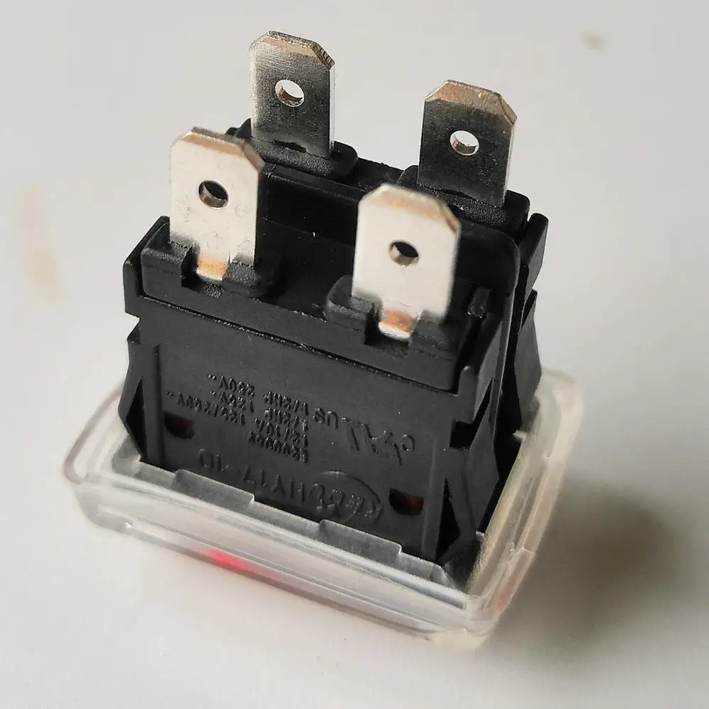 2pcs KEDU HY17-10 4 Pins Waterproof Push Button Switches ON-OFF Electric Tool Pushbutton Rocker Switch 125/250V 12/10A 1/2HP - купить по
