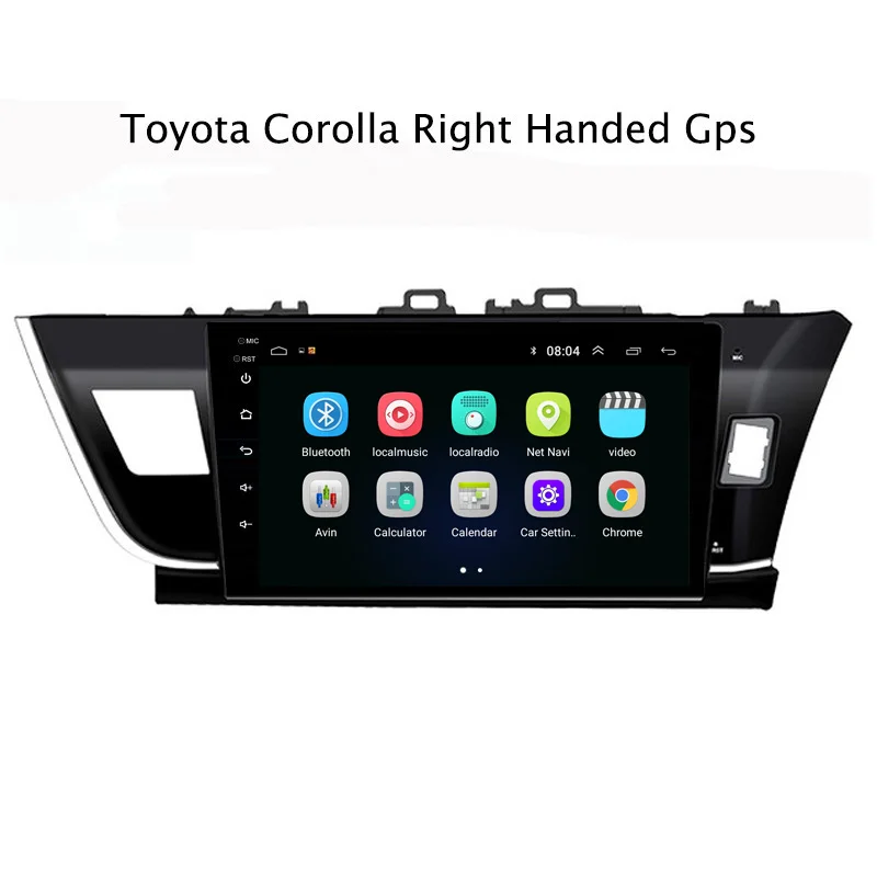 NaviTopia Android 8 1 автомобильный DVD gps Мультимедиа Аудио плеер для Toyota levin Corolla 2014 2016 RHD