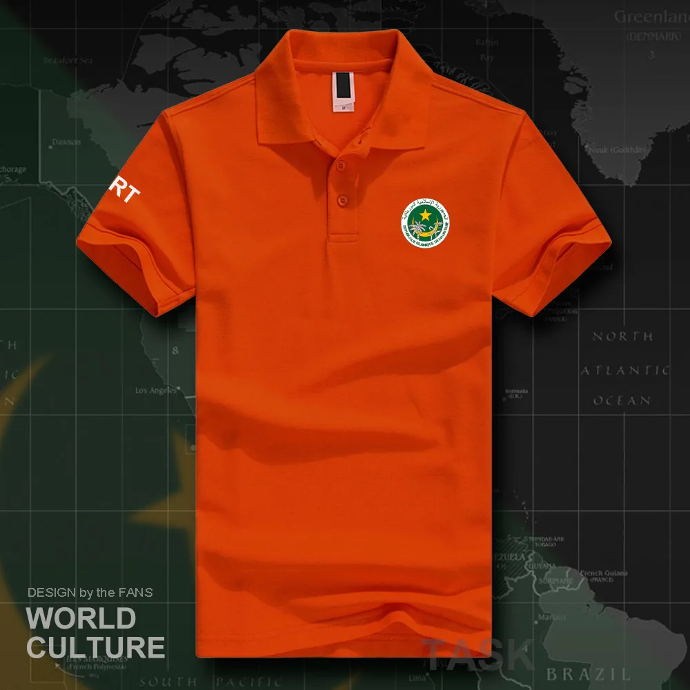 Mauritania Mauritanian MR MRT polo shirts men short sleeve white brands printed for country 2018 cotton nation team flag new 20 | Мужская