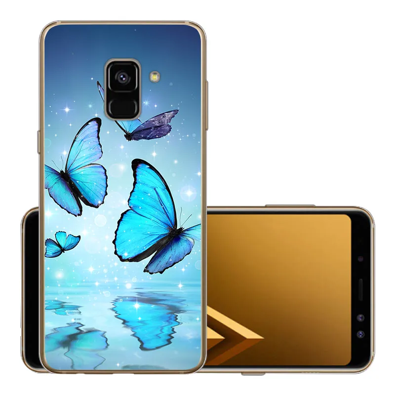 CROWNPRO, мягкий чехол для 5," samsung Galaxy A8, чехол, ТПУ, защитный чехол для телефона, 6,0", для samsung A8 Plus, чехол - Цвет: LHD22