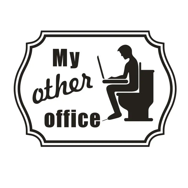 Бесплатная доставка My Другое офисные виниловые с цитатами Туалет Стикеры Closetool