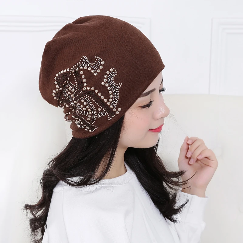 2016 шапки для шапка девочки Beanie Шляпы Для Женщин Осень И Зима Марка Вязаная Шапка
