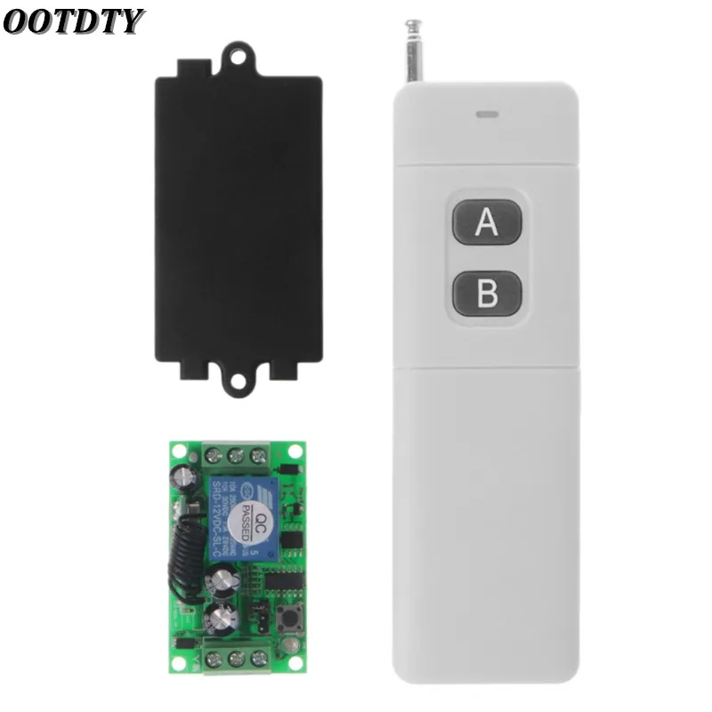 

OOTDTY 3000m большой диапазон DC 12V 2CH RF Wireless переключатель системы дистанционного управления 315 Mhz 2-кнопочный передатчик + приемник