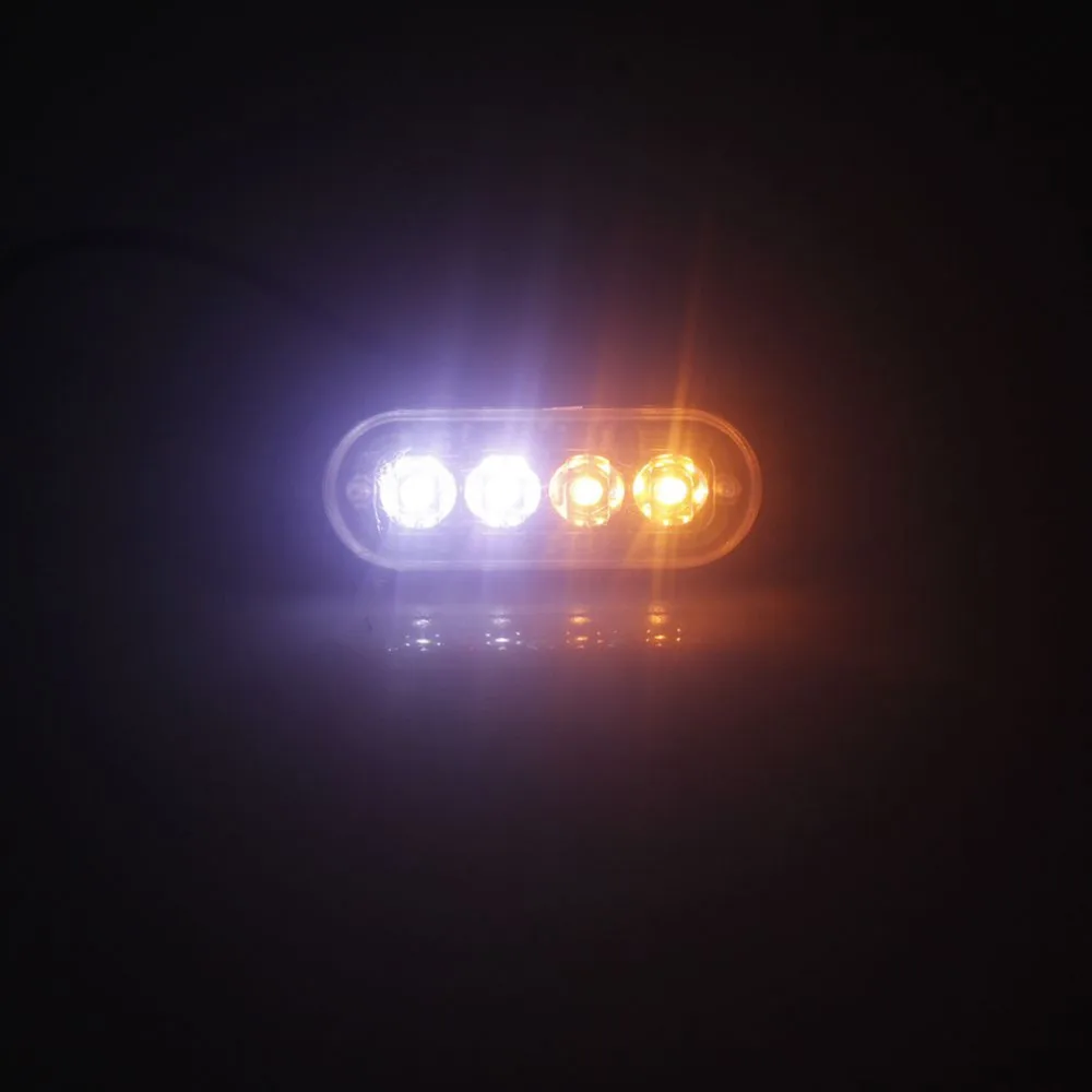 4 LED Стробоскоп сигнальный свет стробоскоп Решетка мигающий световой бар