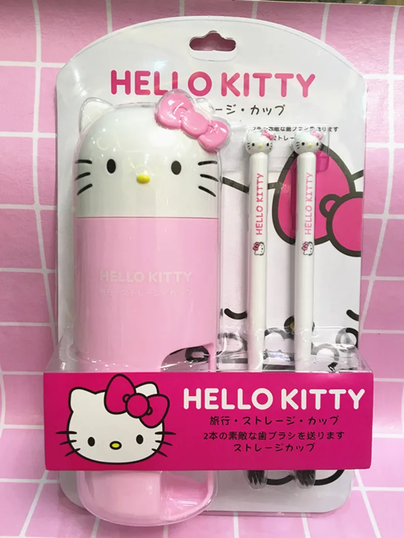 Портативная щетка для волос HelloKitty набор из мягкой зубной щетки путешествий с