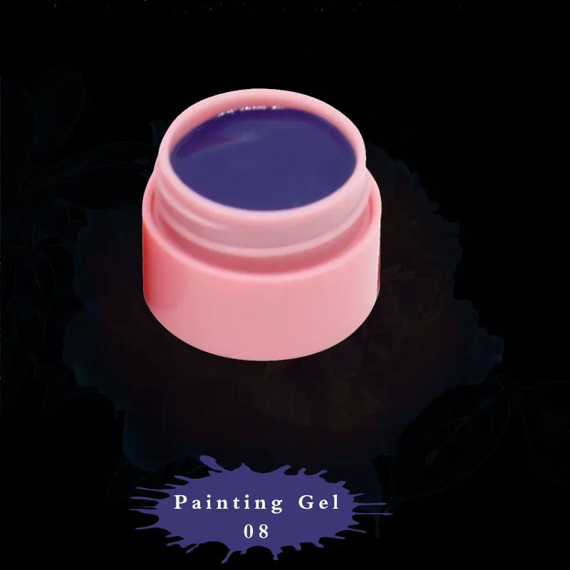 Painting Gel 08 Роскошный палец 1 шт. краска гель для ногтей УФ-цветной нарисованной линии 2.5D резные моделирование скульптура ногти "сделай сам" краска красота женщина макияж - Цвет: Painting Gel 08