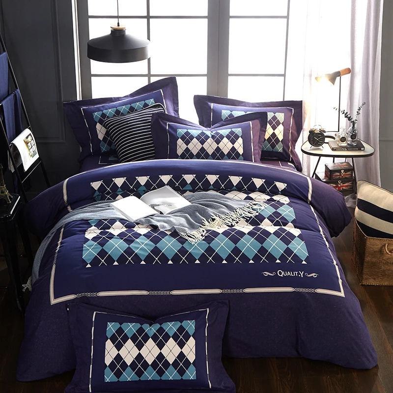 

Bohemia style New 100% Cotton Bedlinen Luxury bedclothes Bedcover Queen king size Duvet Cover Bedding Set