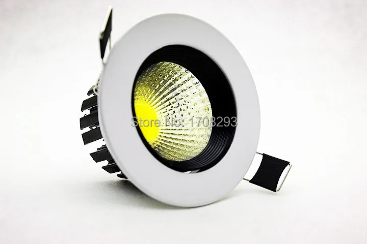 5W7W10W 50 шт./лот поворотный COB Светодиодные светильники AC 85 265 в корпус: белый + черный