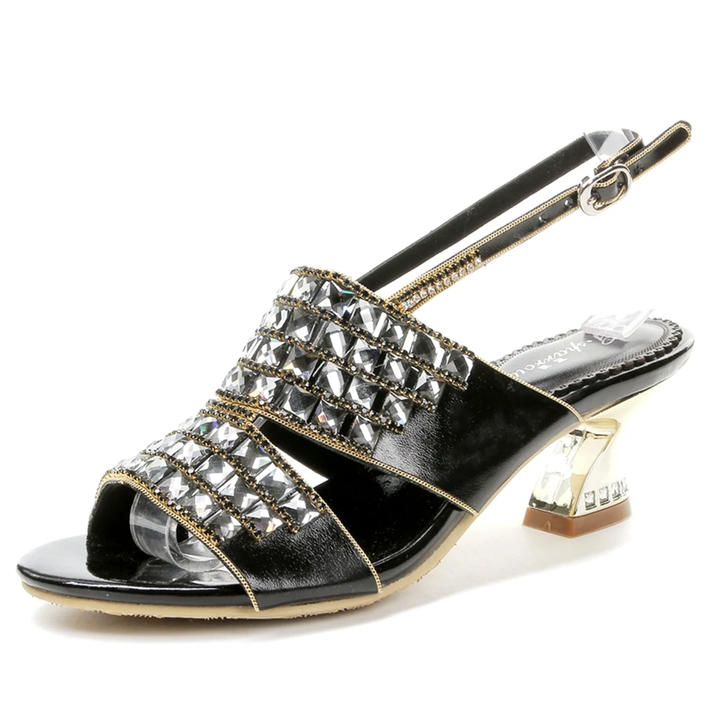 Женские босоножки на танкетке Новинка 2019 года большие размеры модные пикантные