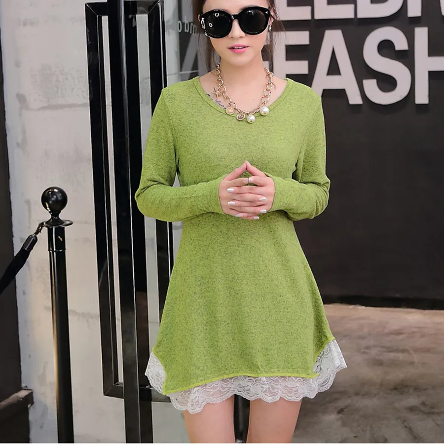 Новый на осень зиму Мода 2017 г. Для женщин Длинные рукава Платья для мини платье