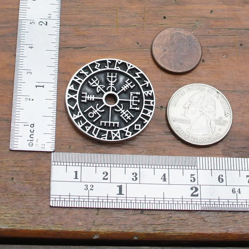 DASHI винтажный Valknut языческий амулет Vegvisir Viking воск шнур скандинавский норвежский