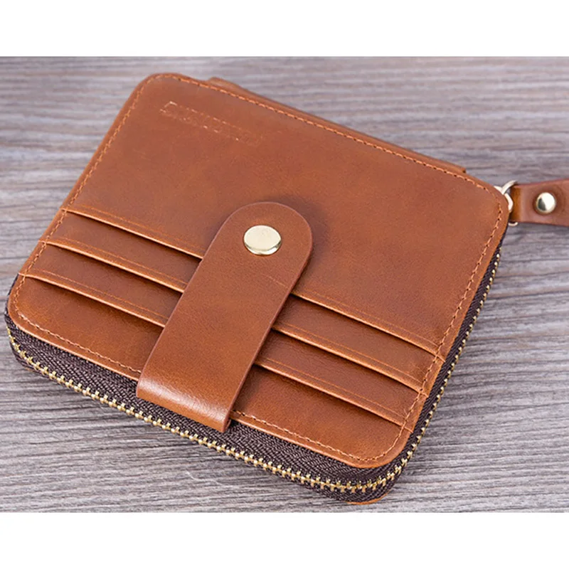 Большой емкости ID водительских удостоверений карт бумажник молнии KeyPackage Чехол