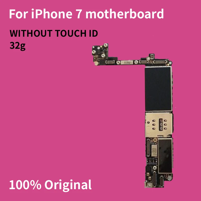 Материнская плата для iPhone 7 32 Гб без Touch ID 100% оригинальные разблокированные