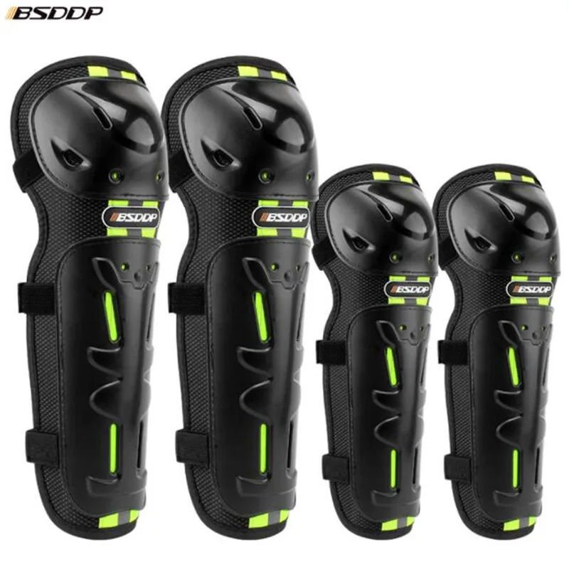 BSDDP мотоциклетные Налокотники и наколенники комплект защитного снаряжения для