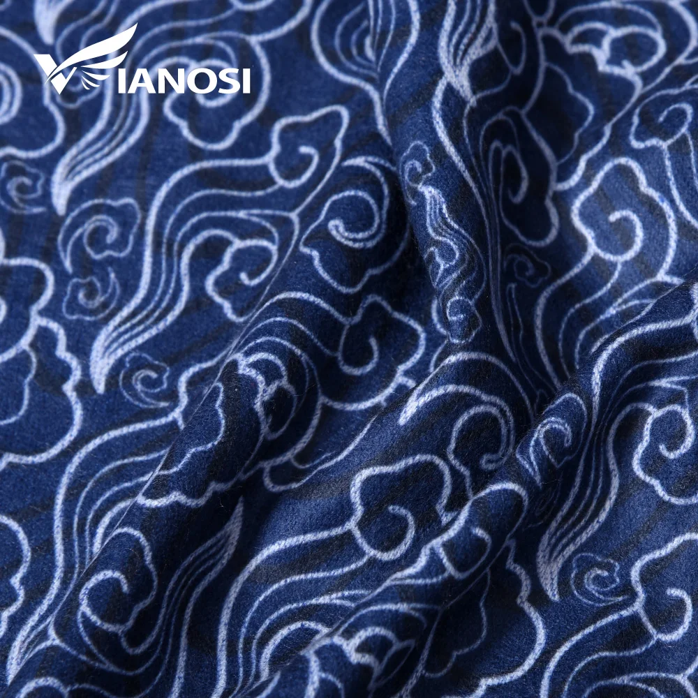 Бренд VIANOSI, кашемировый шарф для девочек, Роскошные зимние теплые детские шарфы с цветочным принтом, детский шарф