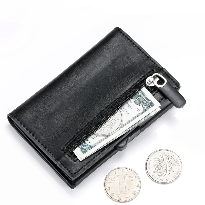 Bycobecy RFID многофункциональный держатель для карт кошелек мужчин кожаный кредитных