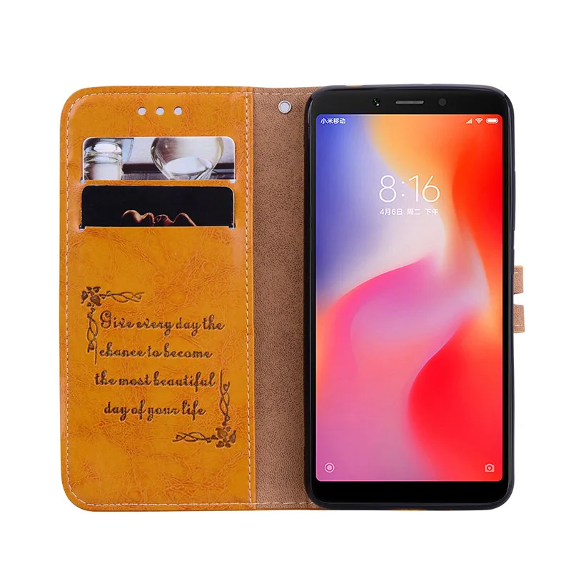 Чехол для Redmi 6A, чехол для Redmi 6 Pro, Мягкая силиконовая задняя крышка для Redmi 6, кожаный флип-чехол для Xiaomi Redmi 6A 6 A A6, чехол для телефона s