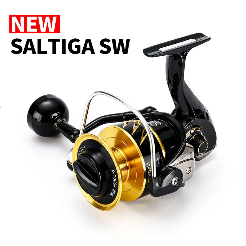 Madmouse Япония сделанная Saltiga SW4000XG SW6000HG CW10000HG спиннинговая отжимная Катушка спиннинговая Катушка 12BB сплав катушка 35kgs drag power