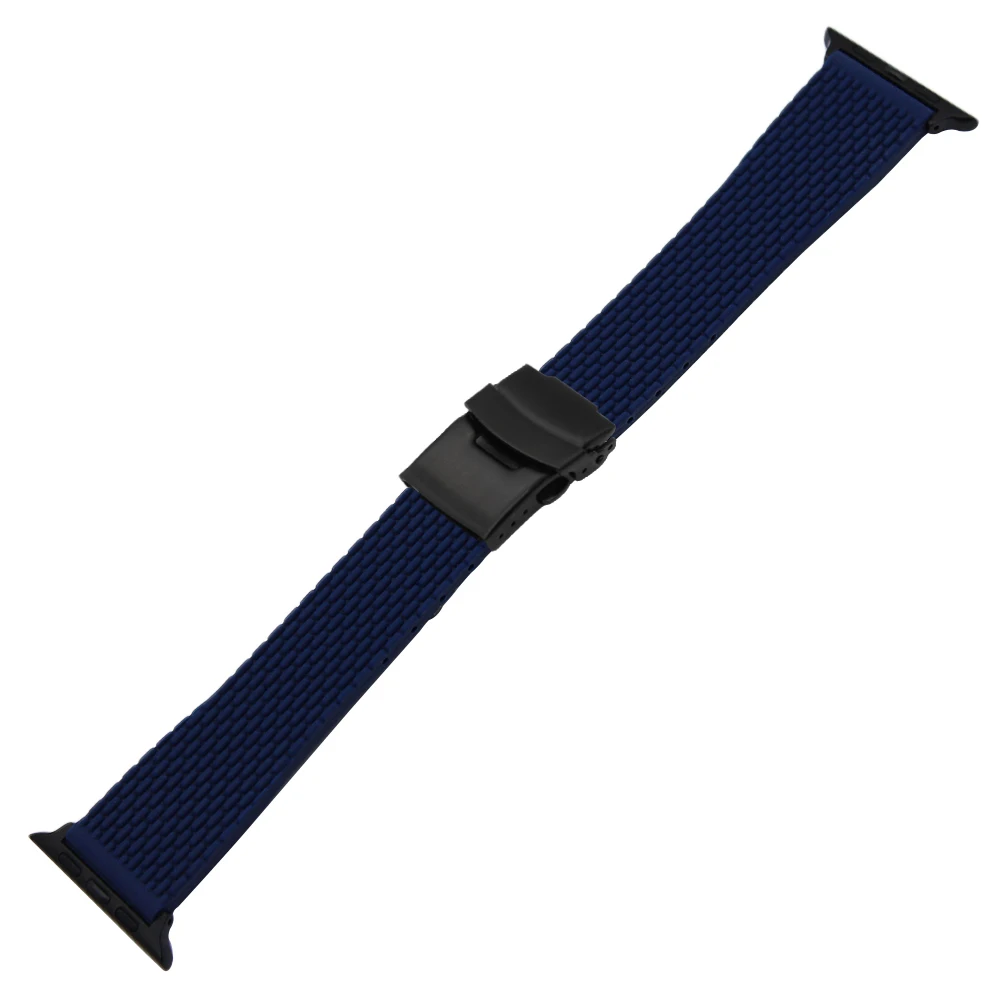 Ремешок силиконовый для iWatch Apple Watch SE Series 6 5 4 3 2 1 44 мм 40 42 38 мм|silicone rubber watchband|rubber