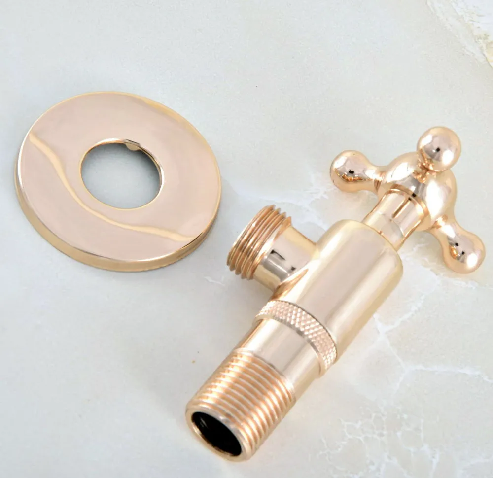 2 шт. новый золотой Латунный однорычажный Угловой запорный клапан для ванной