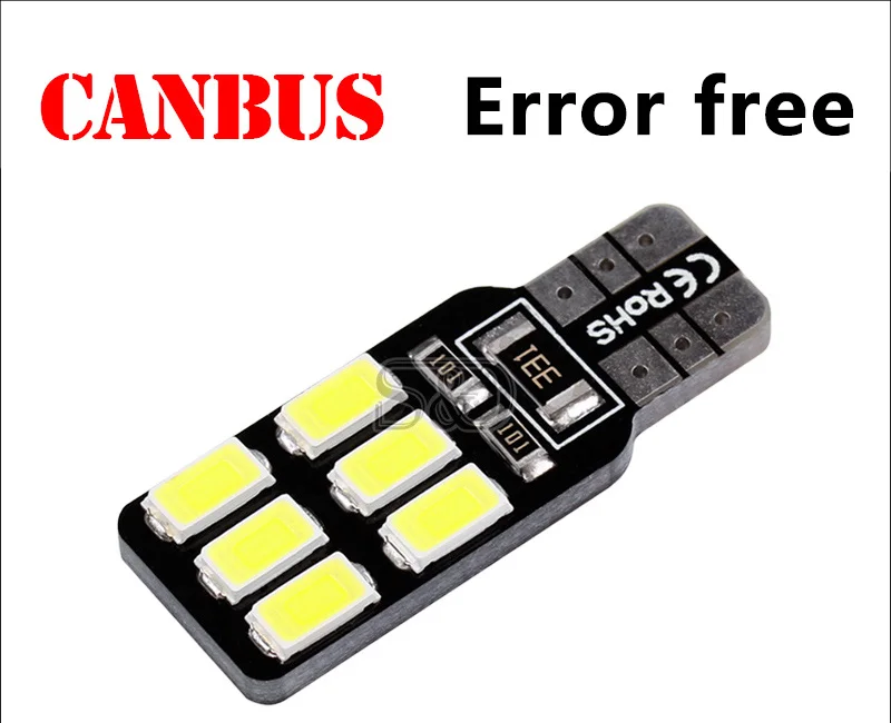 10 шт. T10 12 LED 5630 CANBUS лампы ошибок 501 тире W5W автомобилей светодиодные Интерьер