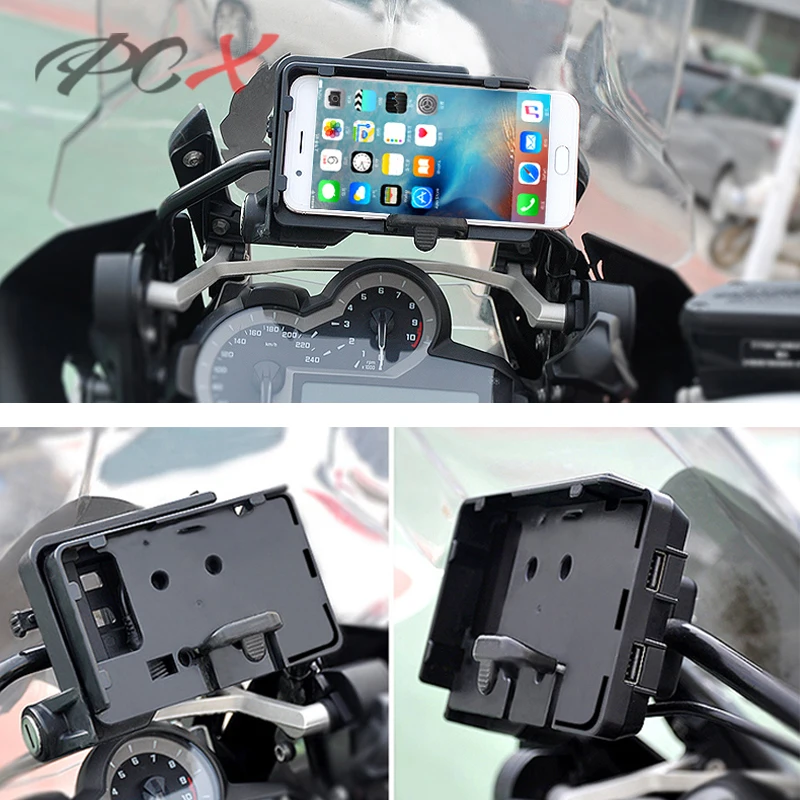 

Support de Navigation USB pour tlphone portable support de charge USB moto pour R1200GS F800GS ADV F700GS R1250GS CRF 1000L F8