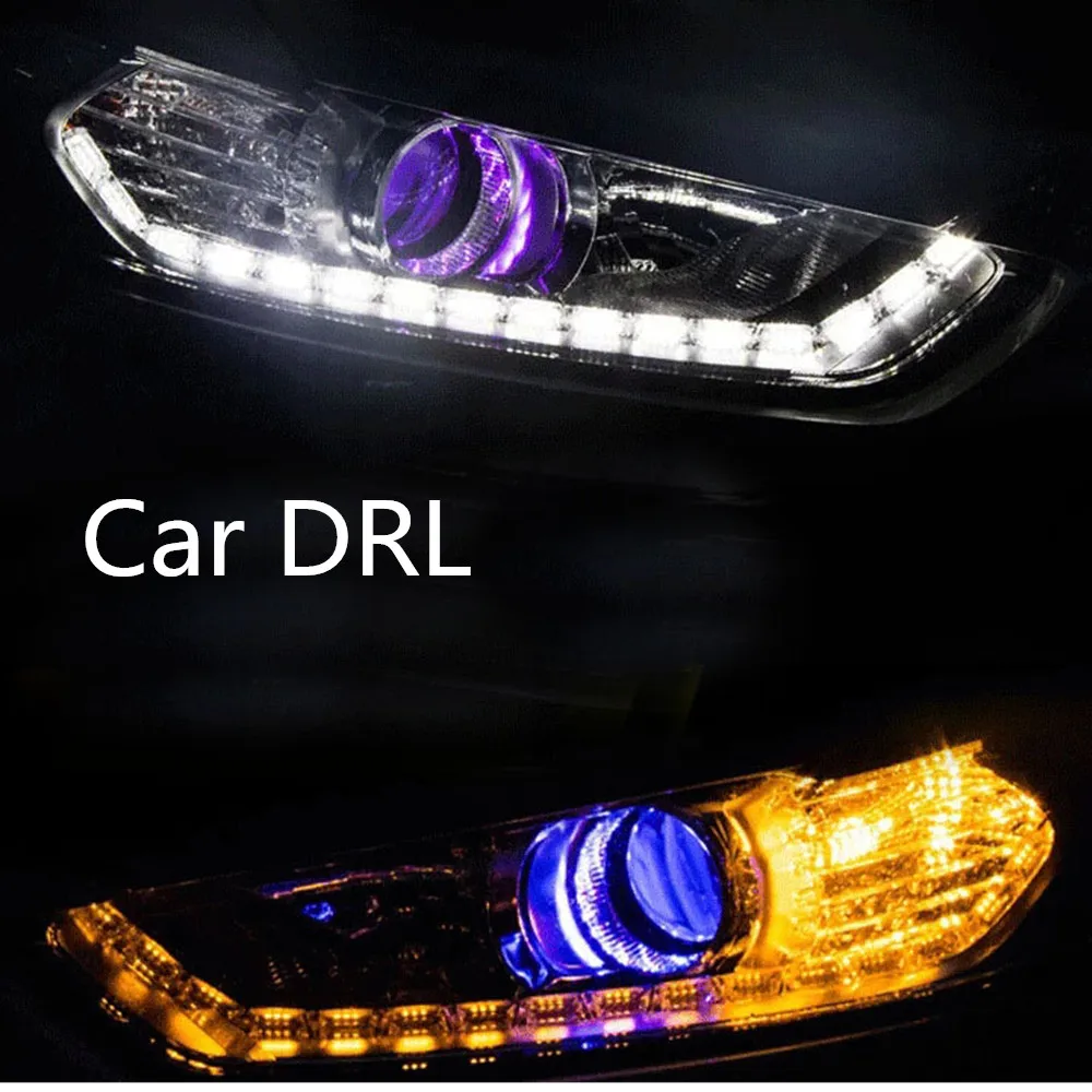 

hot sell Tears Strips Dual Color New Type LED LED Crystal 12v running light With Turning Signal LED Bar
