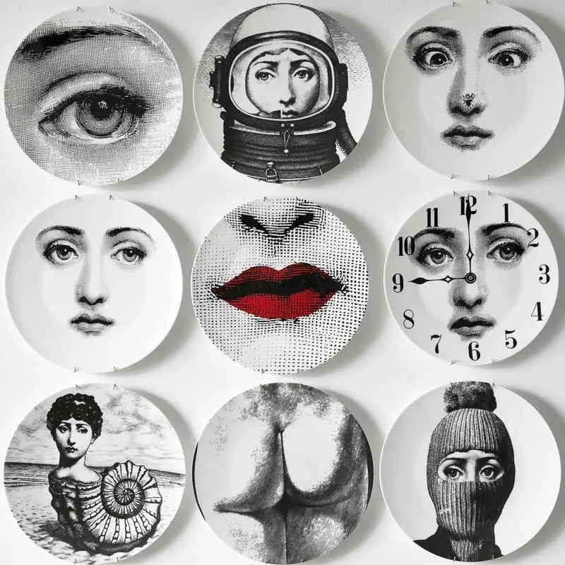 6/8 дюймовый модный стиль Италия дизайнер Fornasetti пластины декоративные подвесные