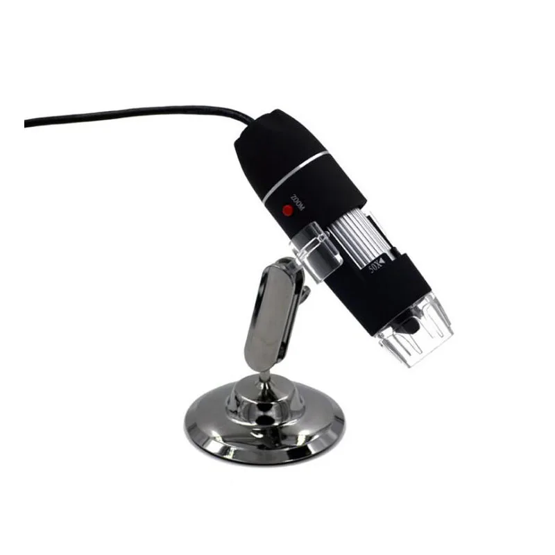 5MP 500X HD цифровой микроскоп 8LED Регулируемый фокус USB электронный Биологический