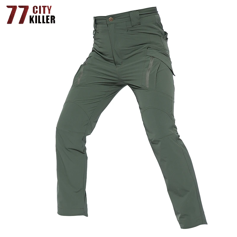 

77City Killer IX9 Lightweight Quick-Drying Tactical Pants Multi-pocket Breathable Cargo Long Pants Military Combat Trousers