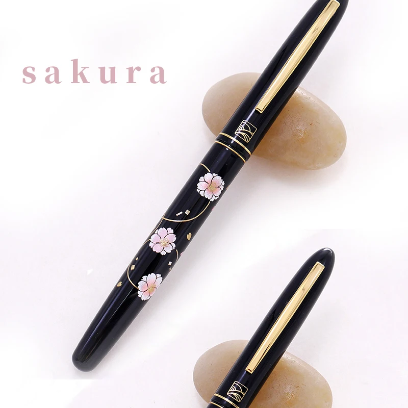 Kuretake Japan Maki-e мягкая блестящая шерсть ласки перо ручка-кисть для каллиграфии Сакура