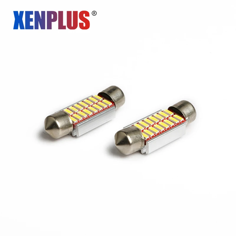 Xenplus 2 шт. гирлянда 36 мм светодиодный лампы C5W C10W супер яркий 4014 16 SMD Canbus Error Free Авто