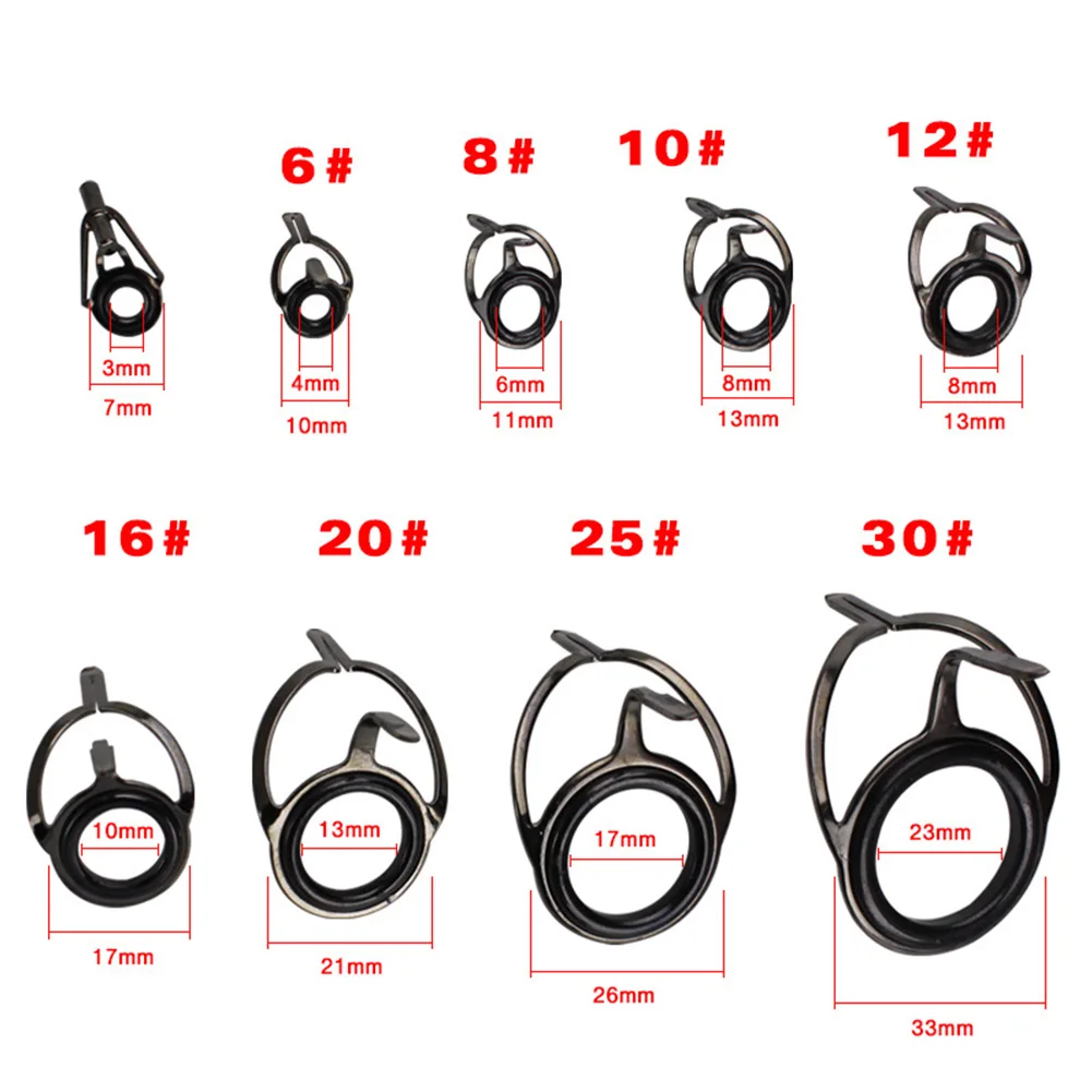 85 шт. смешанные размеры высокоуглеродистой стали легкая сильная линия кольца