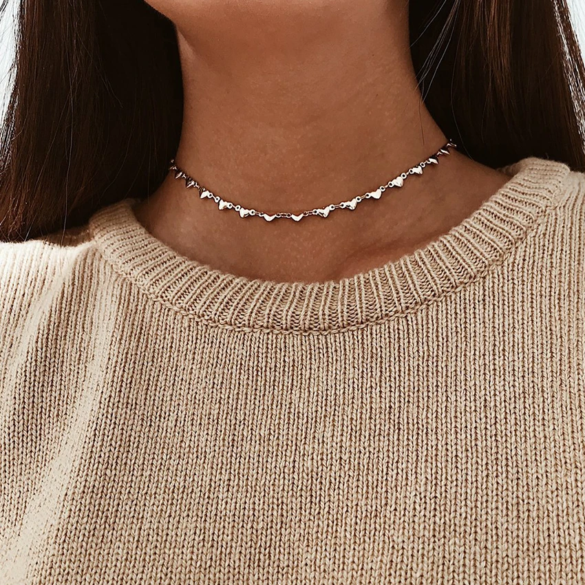 Ожерелье женское золотое с сердечком|gold necklace|gold necklace for womennecklaces women |
