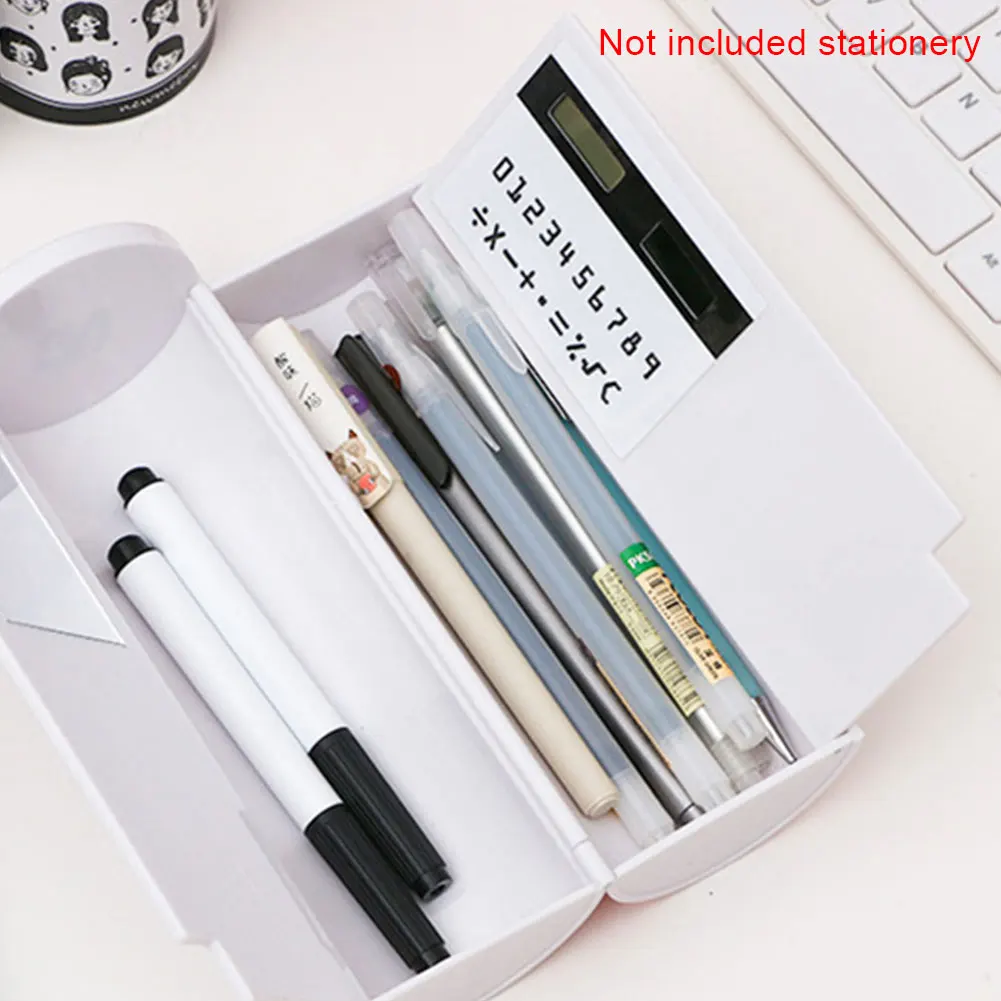 РУЧКА КОРОБКА белая доска зеркало ABS студент двухслойные пенал солнечный