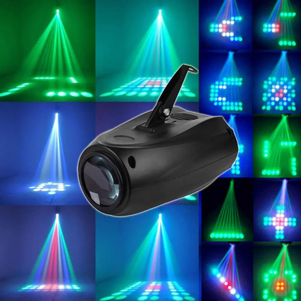 SOLLED 64LED звуковой датчик сценическая лампа для диджеев красочный проекционный
